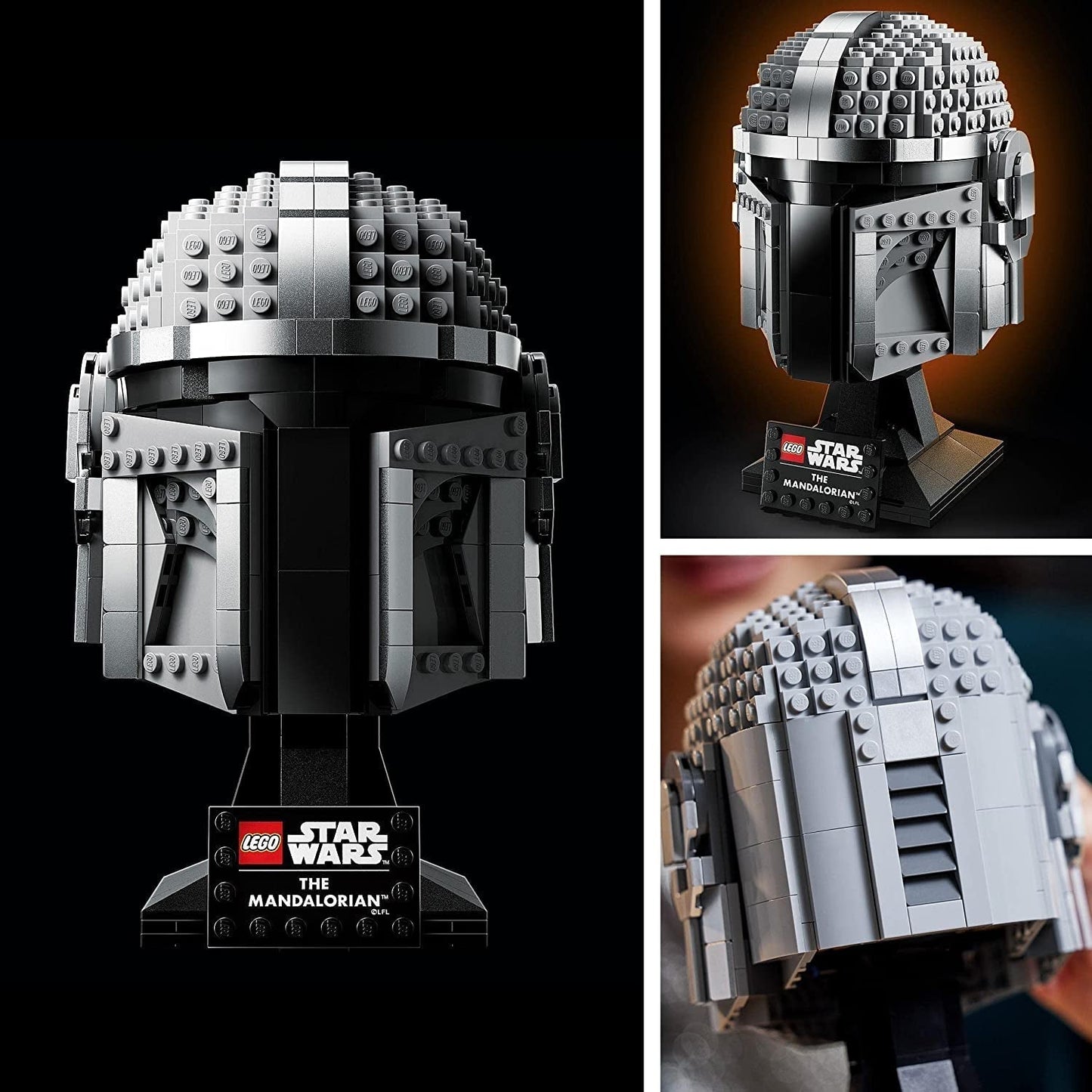 LEGO Star Wars Mandalorianer-Helmmodell, Raumdekorationskollektion und ein wunderbares Geschenk für Erwachsene, Bausatz, Männer, Frauen, Mutter, Vater, Sammlungsgeschenkidee 75328 Bausätze Besuchen Sie den LEGO-Store