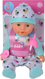 Neugeborenes Baby, kleiner Elefant, Vinylpuppe mit Fütterungs- und Trinkfunktion, Flasche und Schnuller, 30 cm, 2 Jahre alt, Standardtitel für Naty Shop Dolls