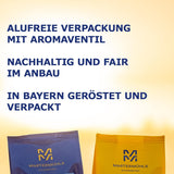 Martermühle Peru Bio Kaffeebohnen 1kg mittelkräftig I Arabica I Aroma: Milchschokolade, florale Noten, Nüsse I Ganze Bio Kaffee-Bohnen schonend geröstet, säurearm