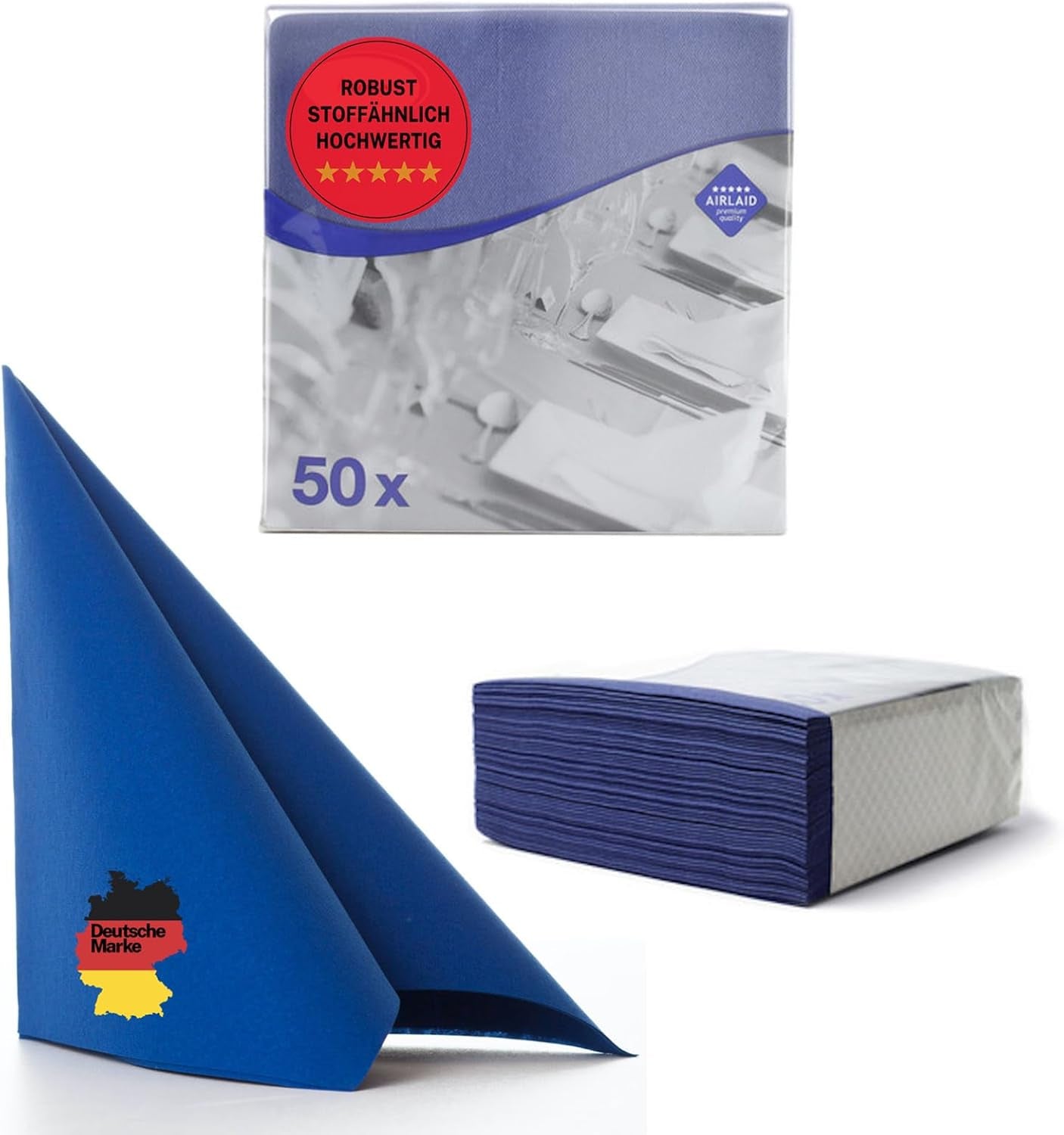 50 Aroba Airlaid Servietten Textiloptik 19 FARBEN 40X40 cm 1/4 Falz Hochwertige Textiloptik Hochzeitsservietten für Jubiläen Hotel Gastronomie Feiertage Weihnachten Hochzeit Rosa