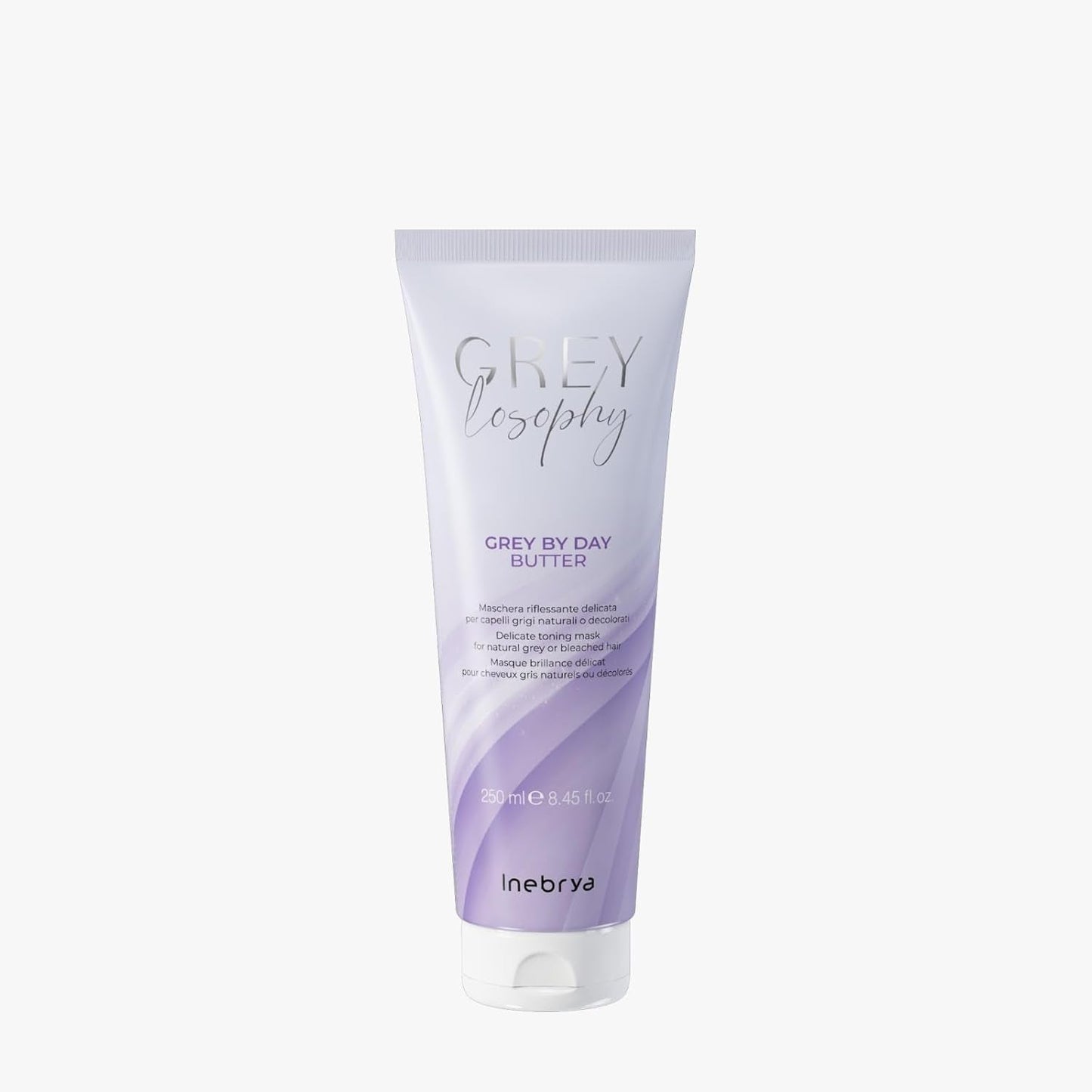 Inebrya Greylosophy Sanfte Reflexmaske für natürliches Grau- oder Platinblond, 250 ml Naty Shop Haarmaske Standardtitel