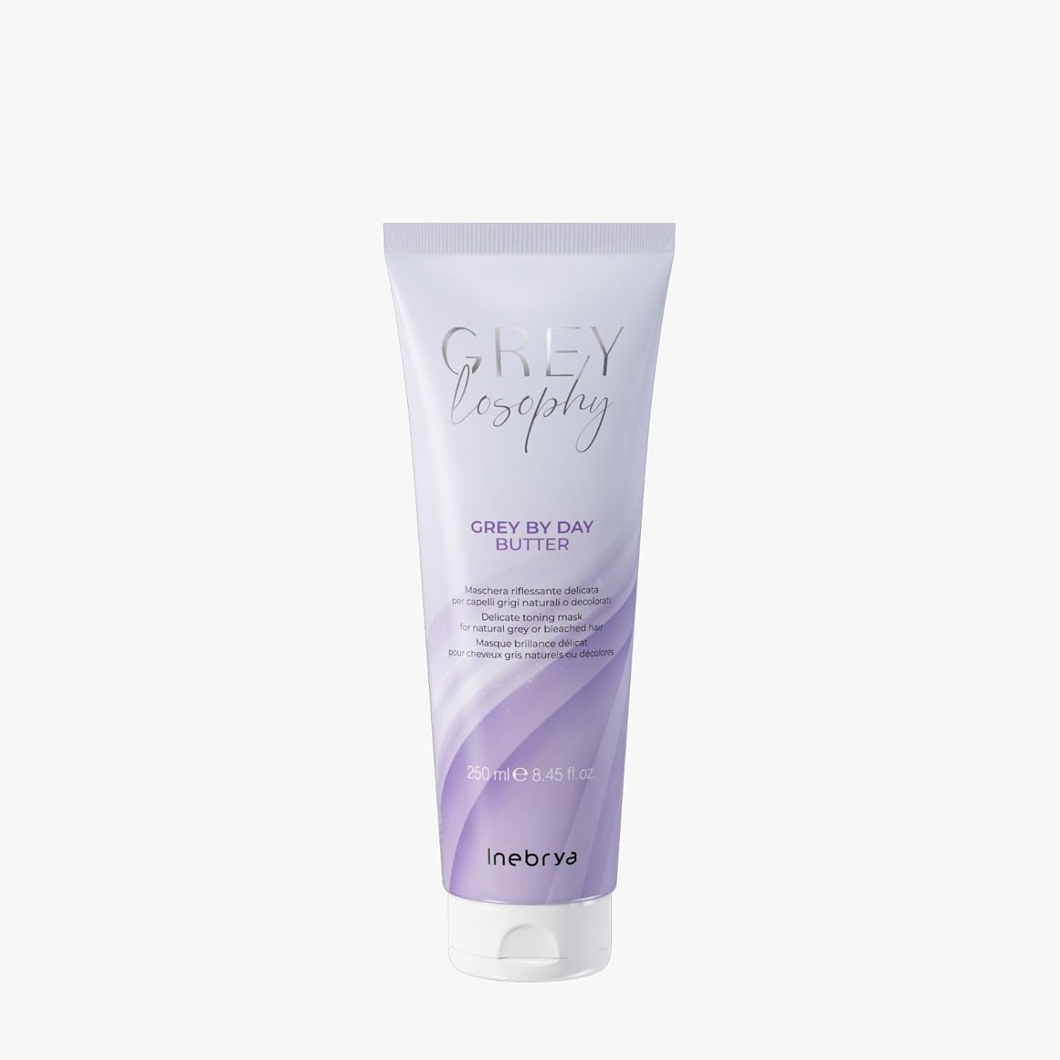 Inebrya Greylosophy Sanfte Reflexmaske für natürliches Grau- oder Platinblond, 250 ml Naty Shop Haarmaske Standardtitel
