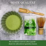 Bio-Matcha-Pulver für Tee und Matcha Latte – Premium-Zeremonienqualität aus Japan – Original Kissui-Grüntee – 30 g