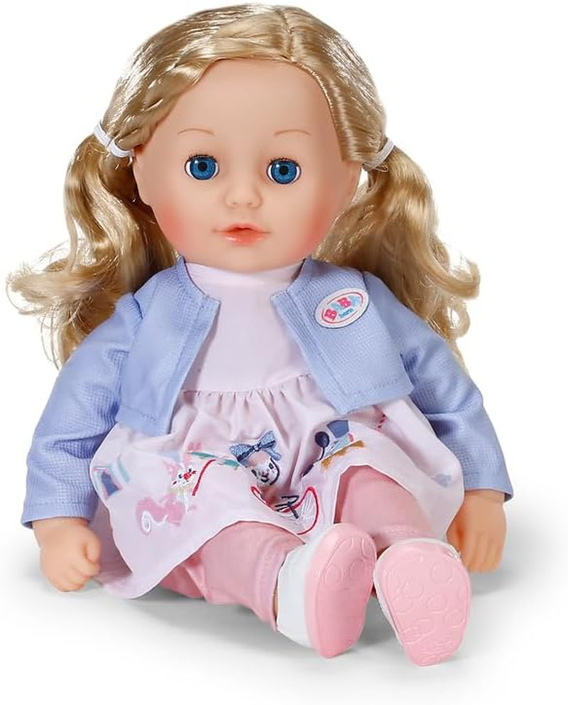 BABY born Sophia Rose – 36 cm große weiche Puppe – Puppe mit hochwertigen blonden Haaren und schläfrigen Augen – Geeignet für Kinder ab 1 Jahr