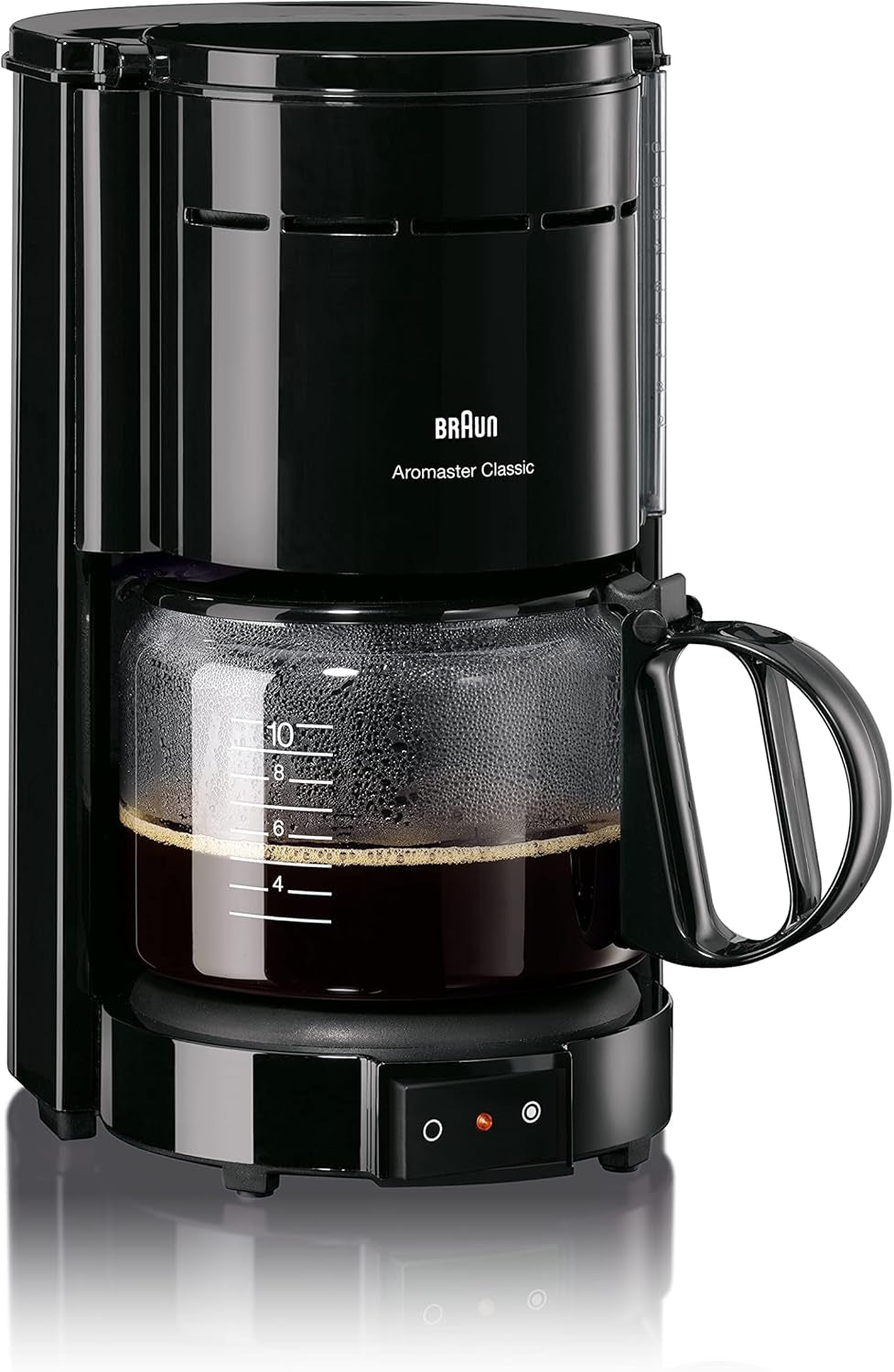 Braun KF 47 BK Espressomaschine – Espressomaschine mit Filter und Glaskaraffe für klassischen Filterkaffee, aromatischer Kaffee dank OptiBrew-System, Anti-Tropf-System, automatische Abschaltung, schwarz