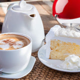 Relaxdays Sugar and Sweets Candy Zuckerkugelschale rot, 1 Stück, Rolldeckel aus poliertem Edelstahl