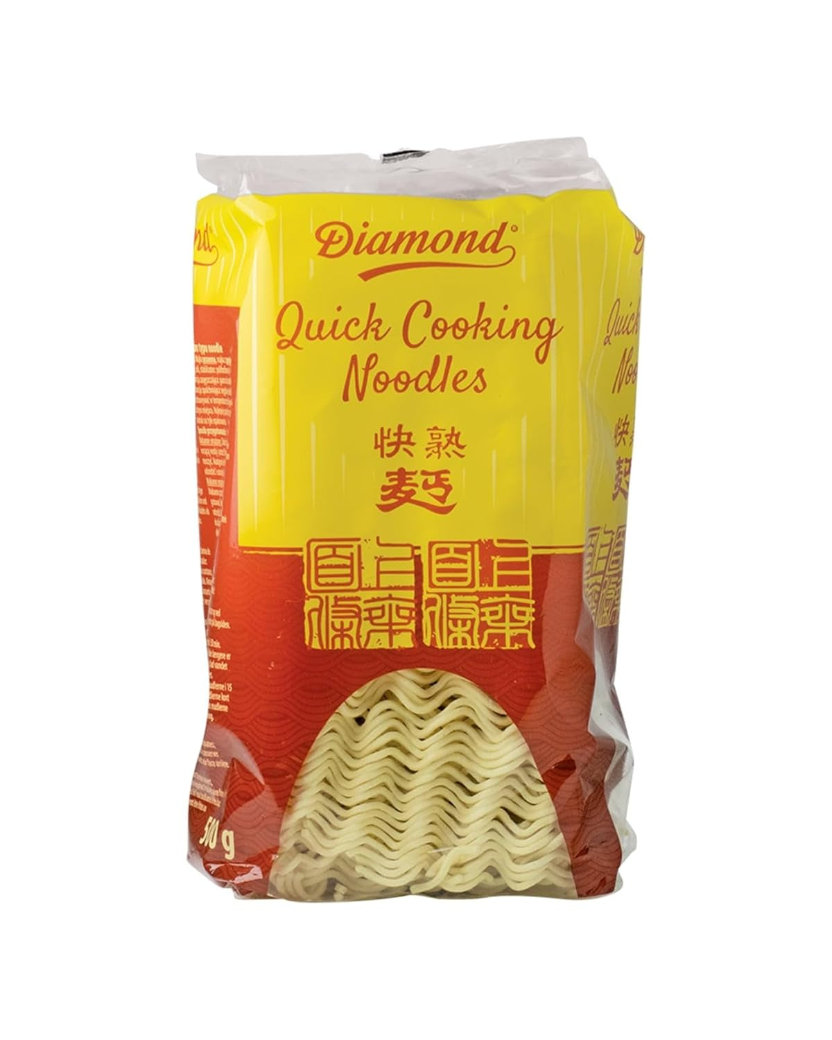 DIAMOND Instant-Nudeln ohne Ei, Instant-Wok-Nudeln aus Weizenmehl und Beilagen – 1 x 500 g