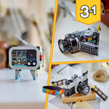 LEGO Creator 3-in-1-Retro-Kameraspielzeug, Camcorder, Fernseher, Schreibtischdekoration für Kinder oder Schlafzimmerzubehör, Fotogeschenke für Mädchen und Jungen ab 8 Jahren 31147 Bausets Besuchen Sie den LEGO-Store
