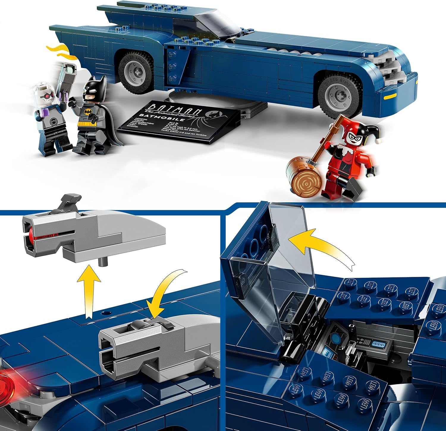 LEGO DC Batman: Batman im Batmobil vs. Harley Quinn und Mr Freeze Cartoon-Spielzeugauto für Kinder, Geschenk für Jungen und Mädchen ab 8 Jahren, 76274 Bausets. Besuchen Sie den LEGO-Store