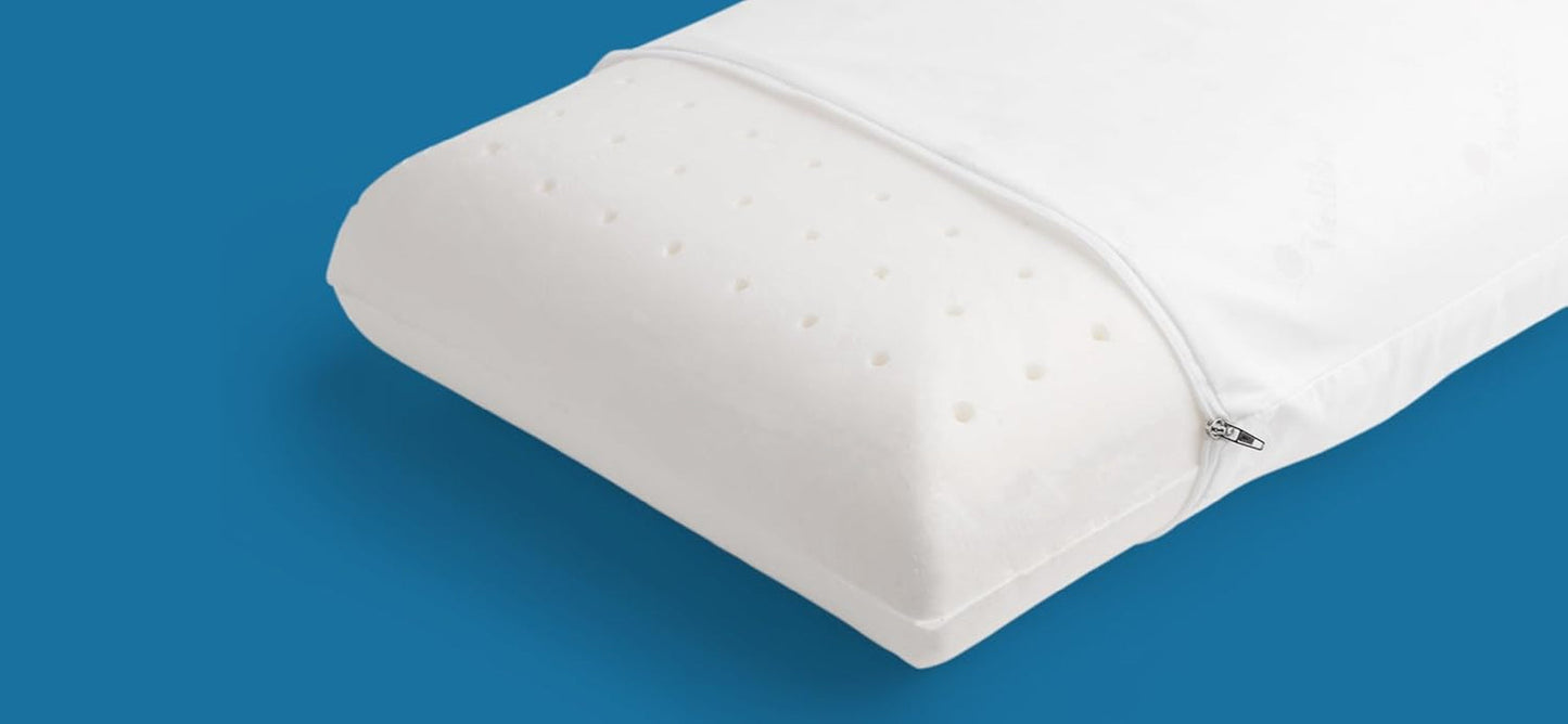 Mediflow The Original 5008 50 x 70 cm Wasserkissen mit Viscoschaum, weiß, einzeln, 1 Stück (1 Packung) Naty Shop Standardkissen