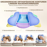Ergonomisches Seitenschläferkissen – Nackenkissen, Nacken- und Schulterschmerzen-Stützkissen, orthopädisches Memory-Schaum-Nackenstützkissen für Bauch, Rücken und Seitenschläfer mit Nackenstütze, zervikale orthopädische Kissen, Naty Shop