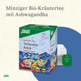 Salus – Krafttier-Tee – Die stille Katze – 1X 15 Filterbeutel (28,5 g) – Minz-Kräutertee mit Ashwagandha – Bio