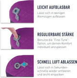 Sea to Summit – Eros Premium Lordosenstützkissen – Aufblasbares Stützkissen – Rückenentlastung – 50D Polyester-Material – Kompakte Reisetasche – Service, Reisen & Autofahrten – Marineblau – 93 g