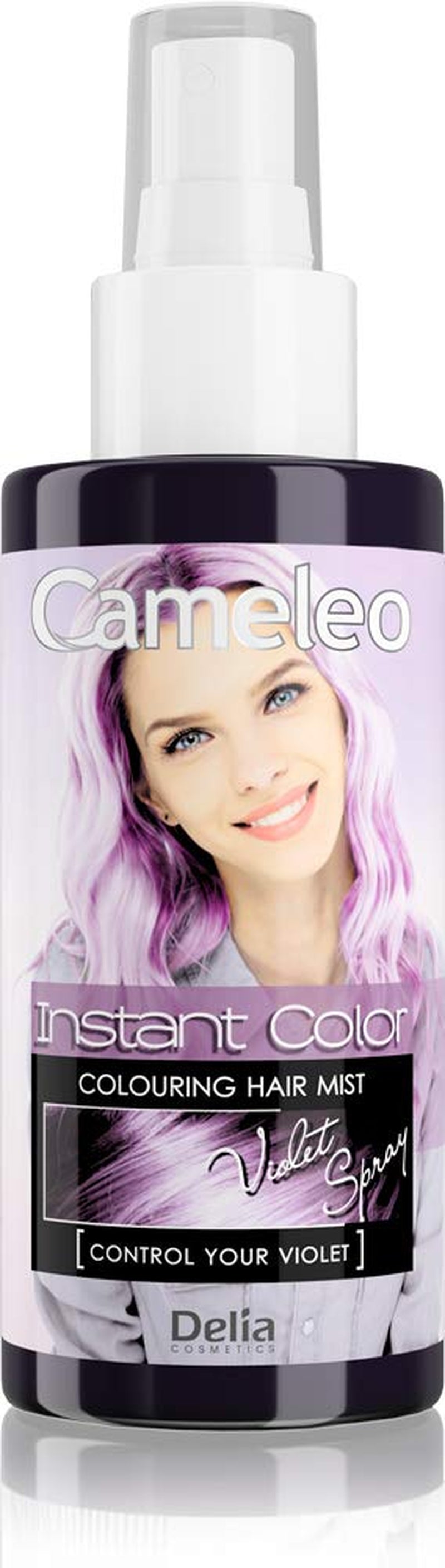 Cameleo - Spray & Go - Haarfärbespray - Lila - für blondes, platinblondes und graues Haar - einfach aufsprühen und loslegen - semipermanent - sofortiges Ergebnis - Karnevalshaarfärbespray - 150 ml Naty Shop Haarfärbemittel Lila Spray 150 ml (1 Packung)