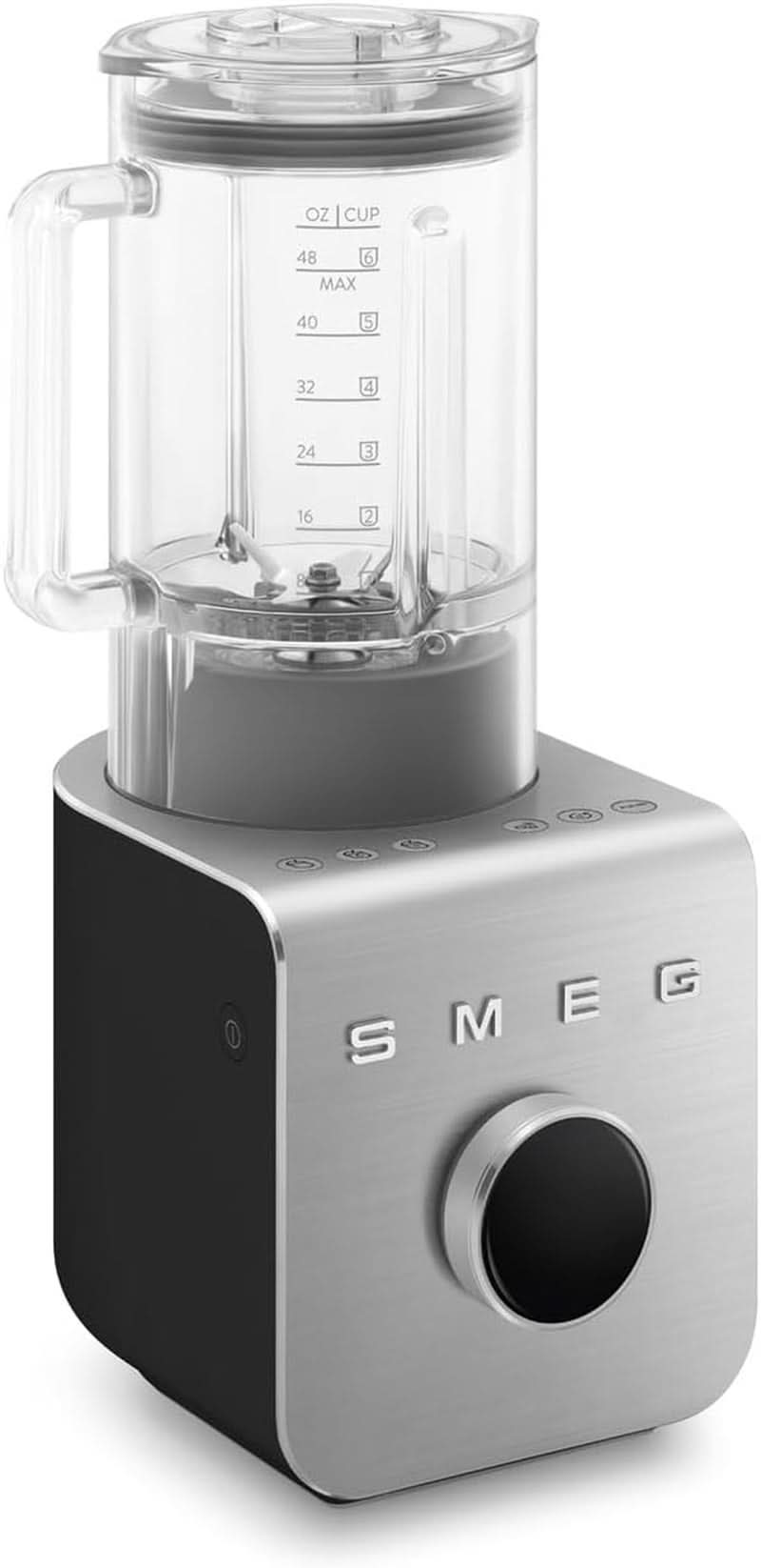 SMEG, Hochleistungsmixer BLC01BLMEU, 5 voreingestellte Programme, 9 manuelle Geschwindigkeiten, Pause & Pulse-Funktion, Kunststoffgehäuse, Rutschfeste Basis, 1400 W, Schwarz Kitchen Naty Shop