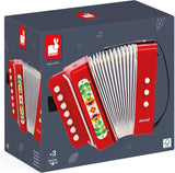Janod - Akkordeon Gioia - Musikinstrument für Kinder - Rollenspiele und musikalische Früherziehung - Mit Riemen - Ab 3 Jahren, J07654 Jucarii Bebe Naty Shop