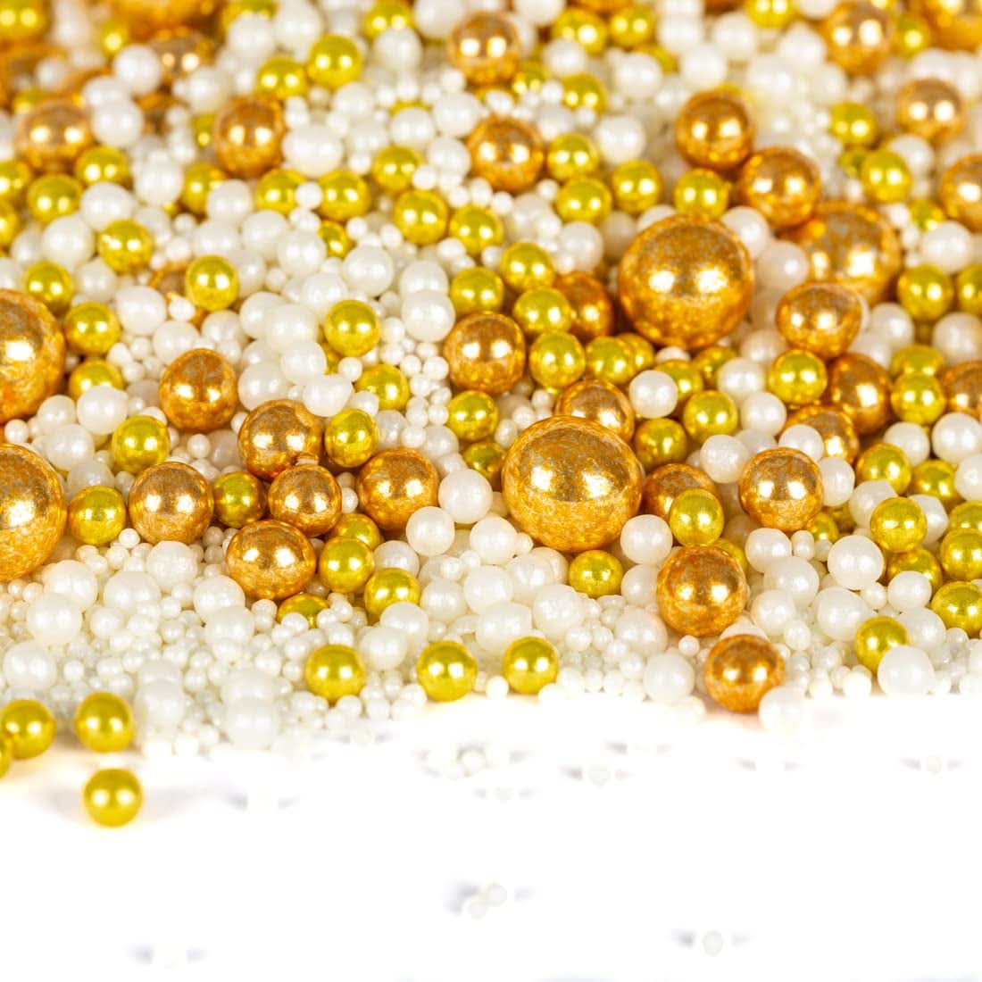 Super Streusel Gold Glimmer, Weihnachtsstreusel, 180 Gramm Streusel Naty Shop