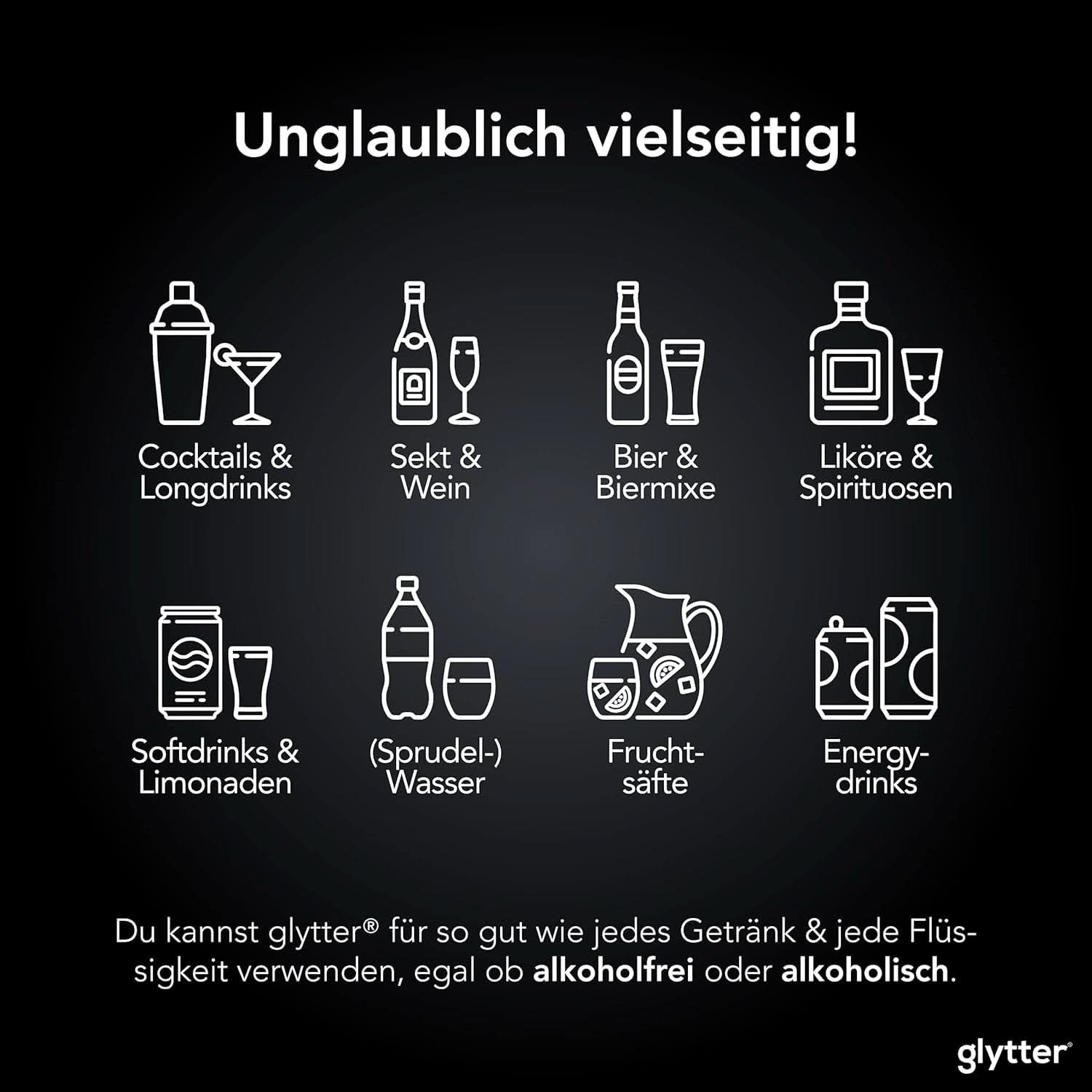 Essbarer Glitzer für Getränke und Flüssigkeiten, 10 Gramm Naty Shop