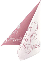 Appartina Elegantia 40x40 cm stoffähnliche Airlaid-Servietten, hochwertige Hochzeitsserviette, stoffähnliche Hochzeitsservietten, Einwegservietten für verschiedene Anlässe (Altrosa)