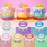 Essbarer Glitzer – 6 g Lebensmittelfarbpulver für Schokolade, Erdbeere, Muffins, Kuchen, Fondant (lila)