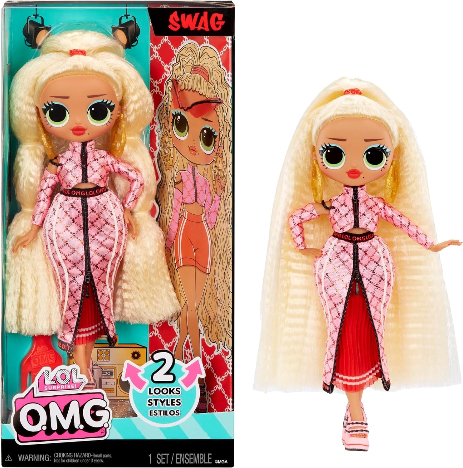LOL Überraschung! OMG Fashion Doll – Geschenkartikel – mit vielen Überraschungen, darunter austauschbare Mode und tolle Accessoires – ideal für Kinder ab 4 Jahren, Pink