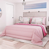 PETTI Artigiani Italiani – Winterdecke für Doppelbett, Maxi, einfarbig, doppelseitig, weiß, grau, 100 % Made in Italy