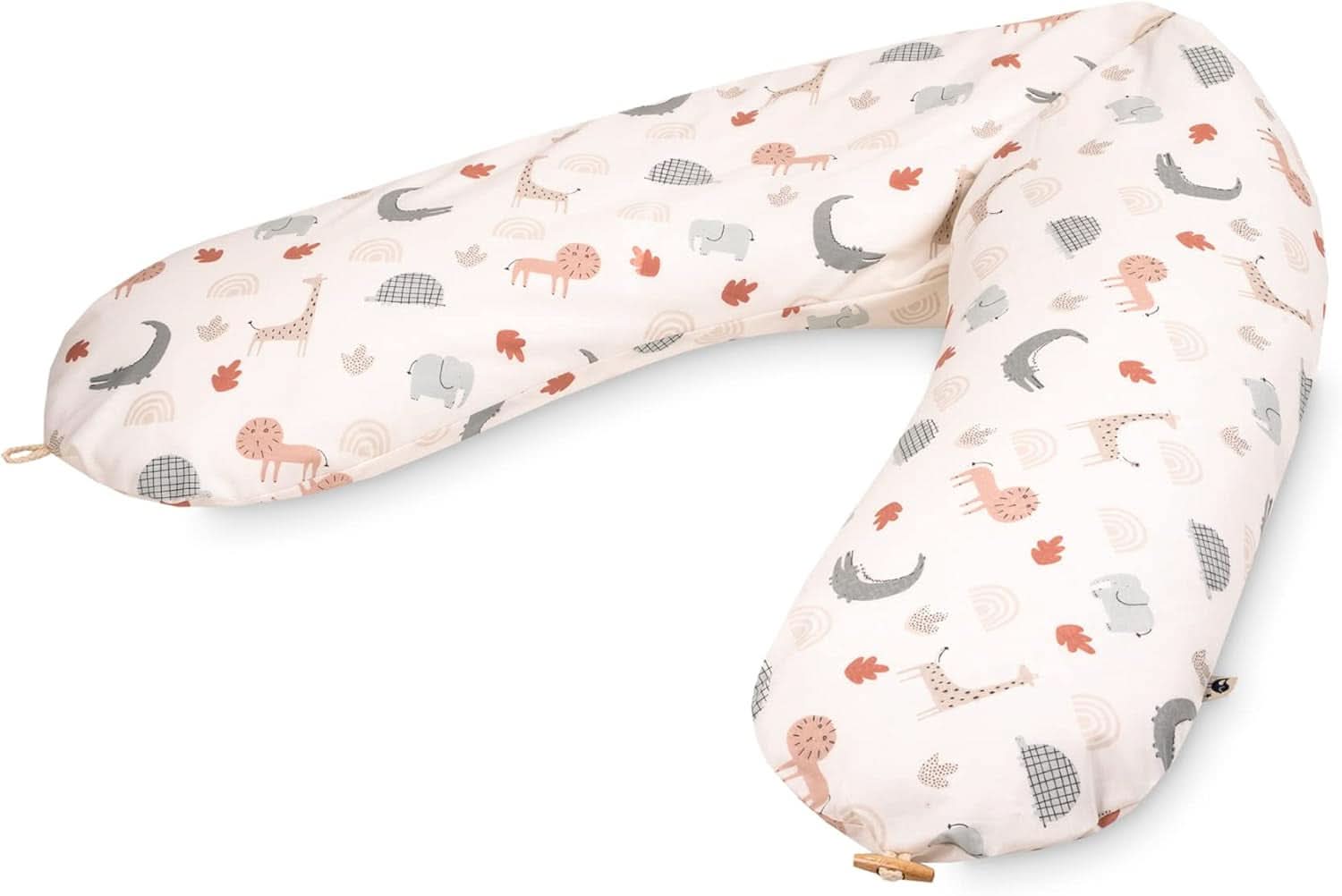 Julius Zöllner Bio-Stillkissen 190 cm, Füllung 42 Liter Eps-Mikrokügelchen, hergestellt in Deutschland Zubehör Essen und Stillen Baby Naty Shop Wild Friends