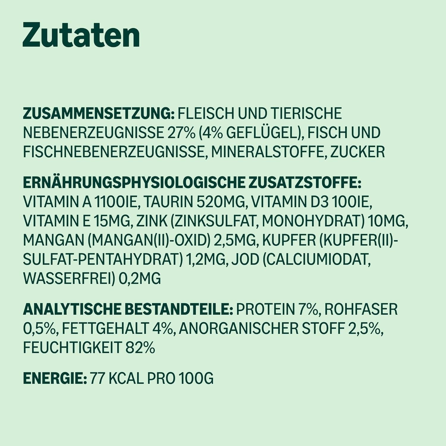 von Amazon Katzenfutter, nass, Dose, Stücke mit Geflügel in Sauce, 12 x 415 g