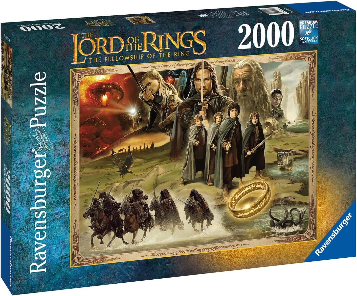 Ravensburger Puzzle 16927 – LOTR: The Fellowship of the Ring – Herr der Ringe 2000-teiliges Puzzle für Erwachsene und Kinder ab 14 Jahren. Puzzle Naty Shop
