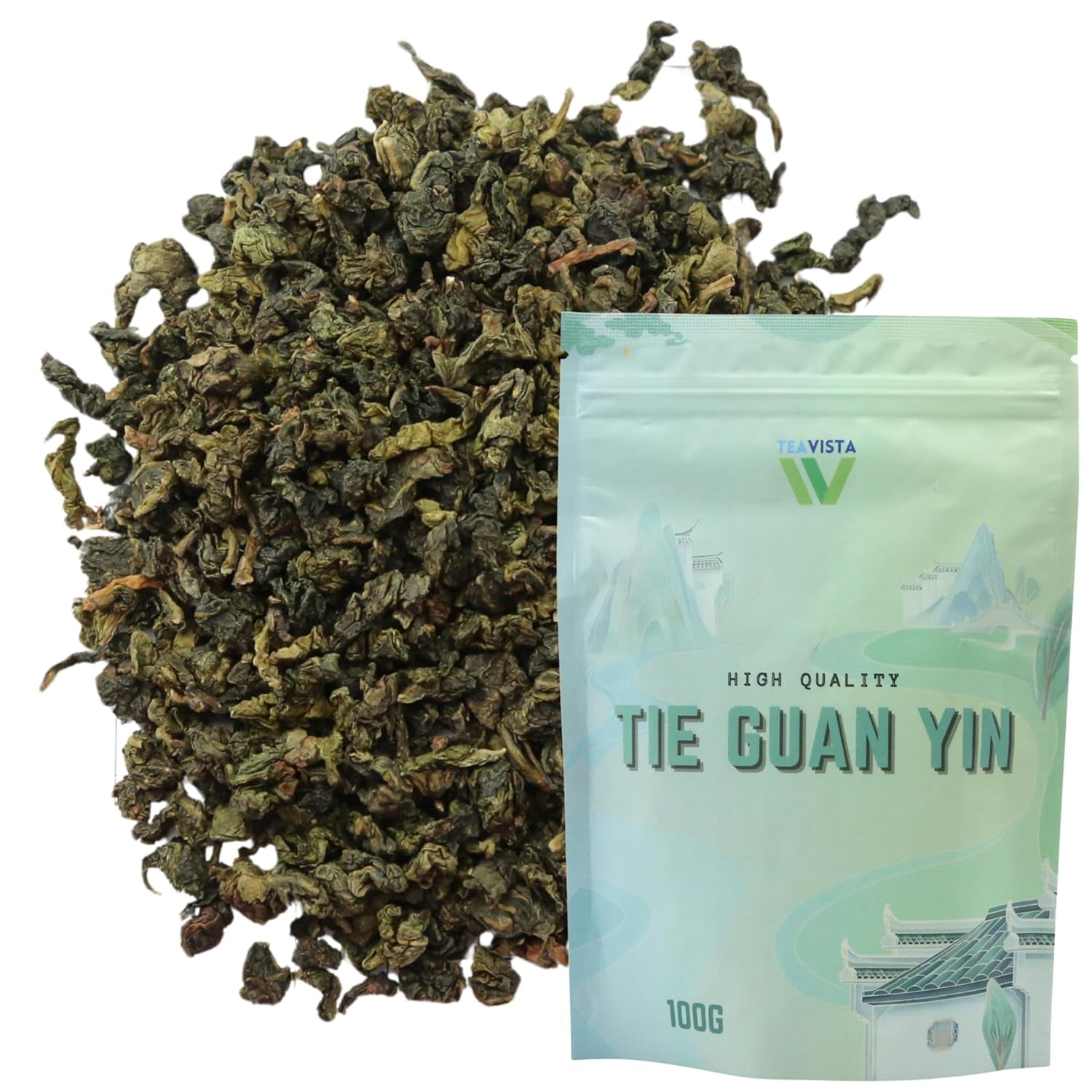 Tie Guan Yin Oolong-Tee von Teavista – Premium chinesischer Oolong-Tee (Tieguanyin), 100 g | Es fördert die Verdauung und erhöht die Energie