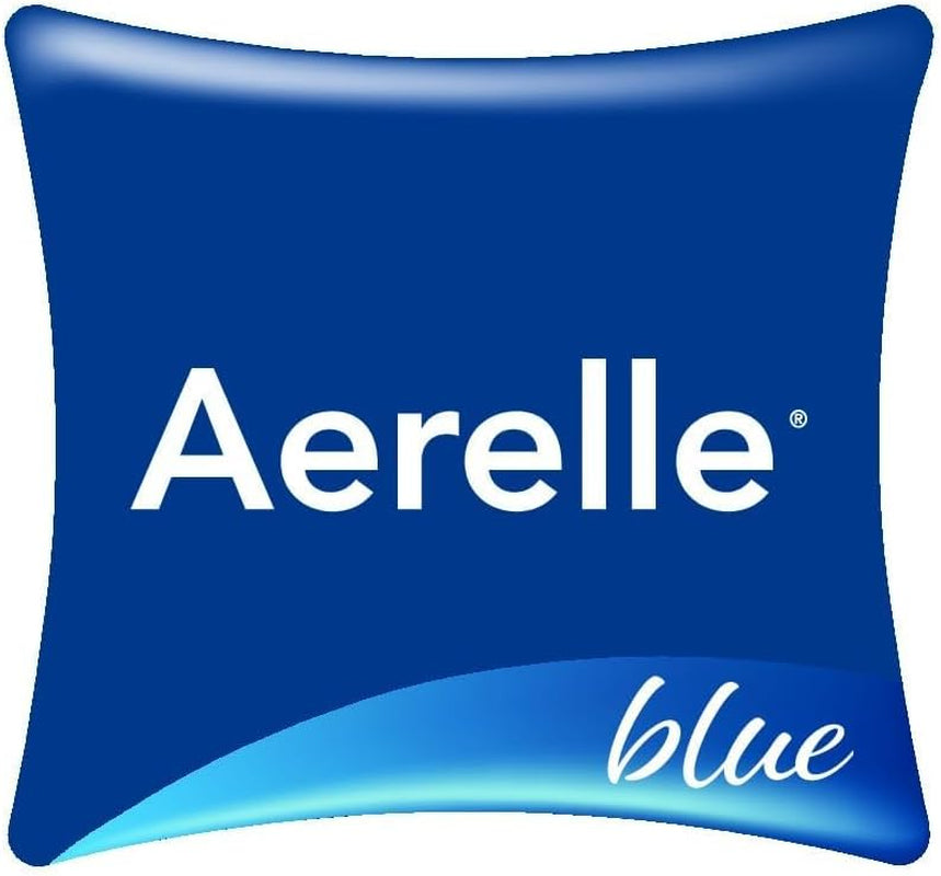 Badenia Trendline Öko-Kissen Aerelle Blau 80 x 80 cm, weiß, Öko-Tex zertifiziert, hergestellt nach dem deutschen Qualitätsstandard Naty Shop Standardkissen