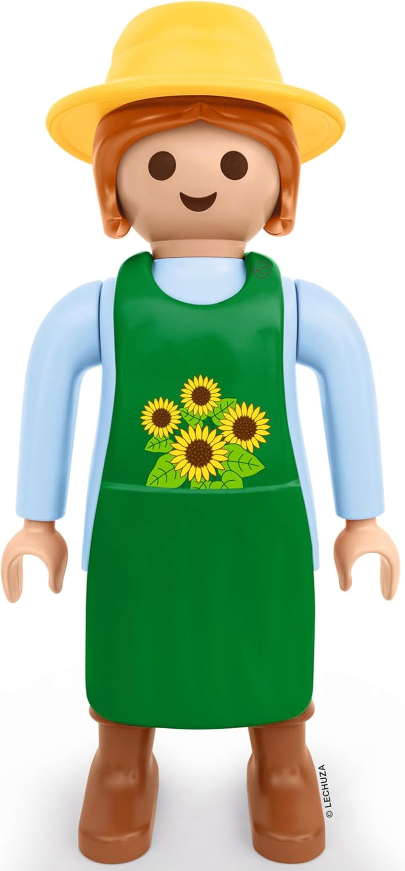 LECHUZA Gardener 2021 - Sonnenblume (62,5 cm), Grün/Hellblau