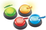 Lernressourcen Light & Sound Buzzer Lernspiele ab 3 Jahren Kinderfragespielzeug mit 4 verschiedenen Sounds für Spieleabende und Klassenzimmer Spielzeug Bebe Naty Shop