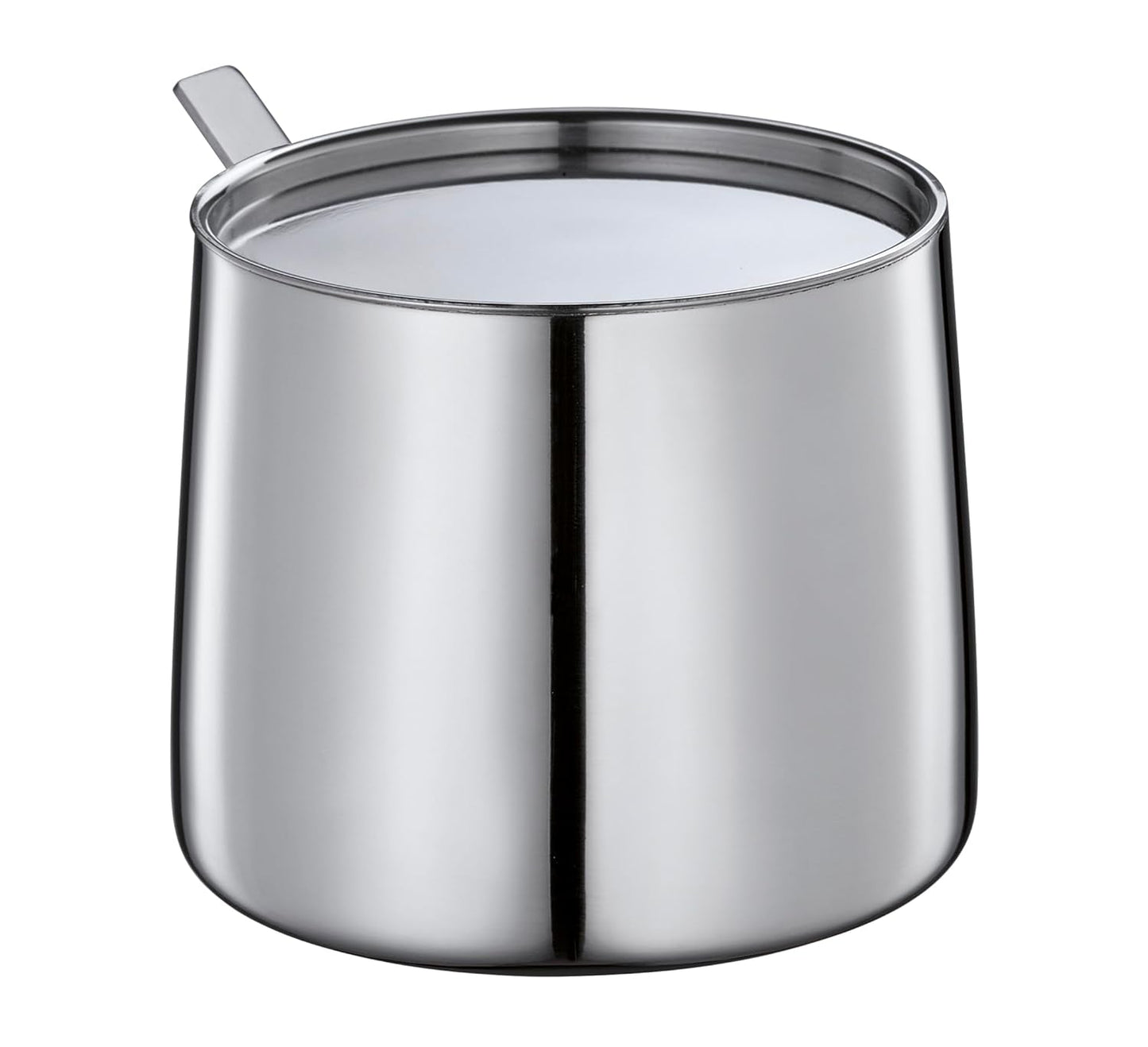 Cilio DELIZIA Zahn und Tasse Milch | Kaffee-Set | Milchbecher und Behälter aus Edelstahl | Stapelbar | Mit Löffel | Portionen: 250 ml Milch und 220 g Zucker