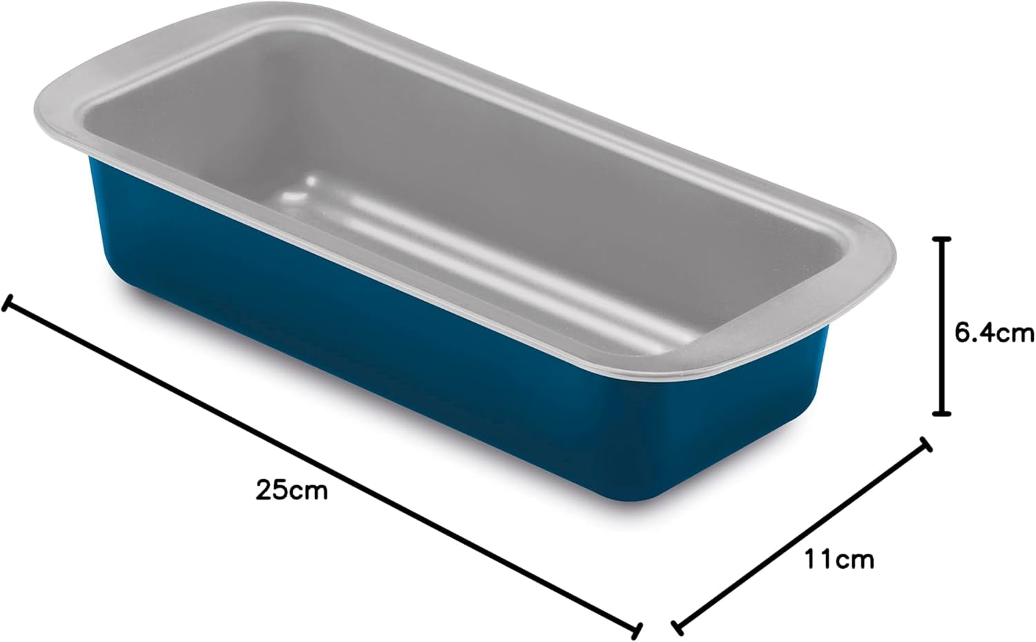 Linie XBake, Plumcake-Form 25x11 cm, Stahl mit Antihaftbeschichtung, ökologisch, Formen und Bleche zum Backen Naty Shop