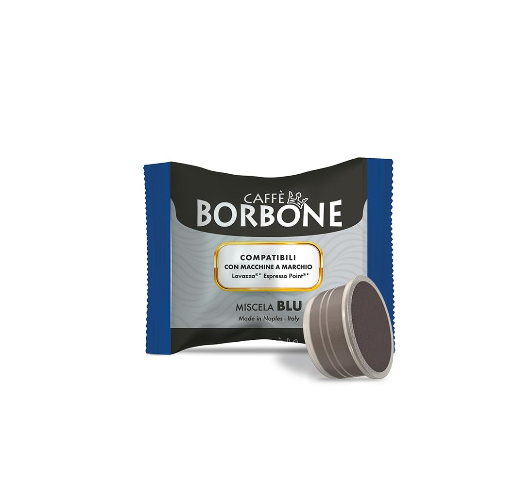 Caffè Borbone Blue Kaffeemischung – 100 Kapseln – kompatibel mit Kaffeemaschinen der Marke Lavazza®* Espresso Point®*