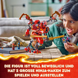 LEGO NINJAGO Kais Ninja-Klettermechanik-Set, Ninja-Spielzeug mit baubarer Actionfigur und 4 Minifiguren, Abenteuerset für Kinder, Geburtstagsgeschenk für 9-jährige Jungen und Mädchen 71812 Bausets Beuche the LEGO-Store