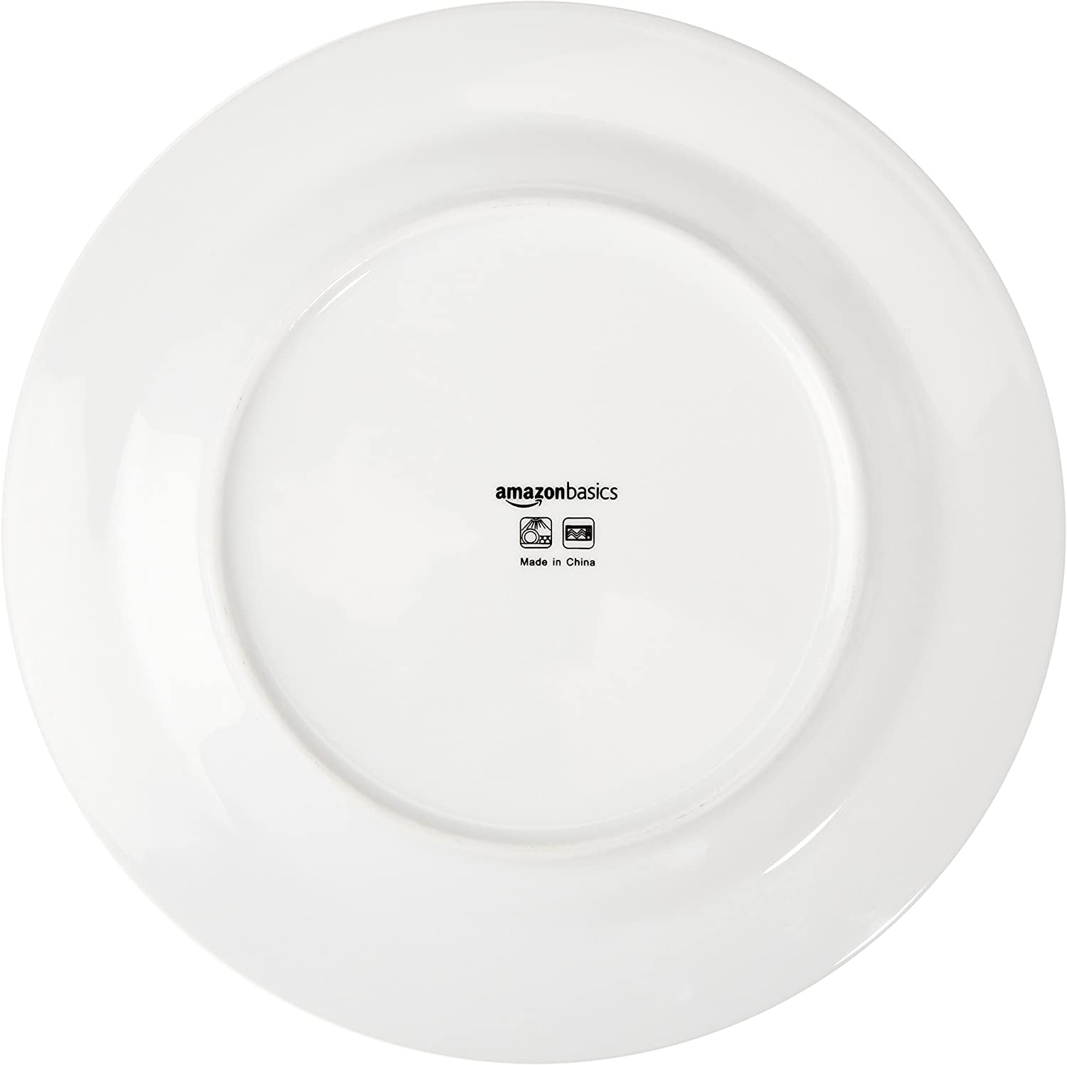 Amazon Basics Coffee Black Rim 16-teiliges Geschirrset für 4 Personen