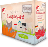 MjAMjAM – Premium-Nassfutter für Katzen – Wellness Pack Rindfleisch, 12er-Pack (12 x 125 g), getreidefrei mit extra Fleisch