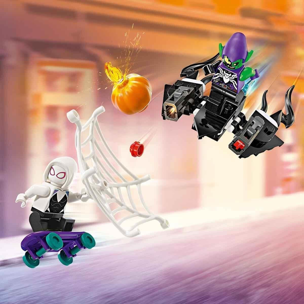 LEGO Marvel Spider-Man-Rennwagen und Venom Green Goblin, Spinnen-Rollenspielspielzeug mit Superheldenfiguren und baubarem Auto, Geschenk für Kinder, Jungen und Mädchen ab 7 Jahren. 76279 Bausets. Beuche den LEGO-Store