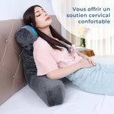 INFANZIA Ergonomisches Lesekissen mit Armlehnen, Memory-Schaum-Rückenstütze, Grau, M