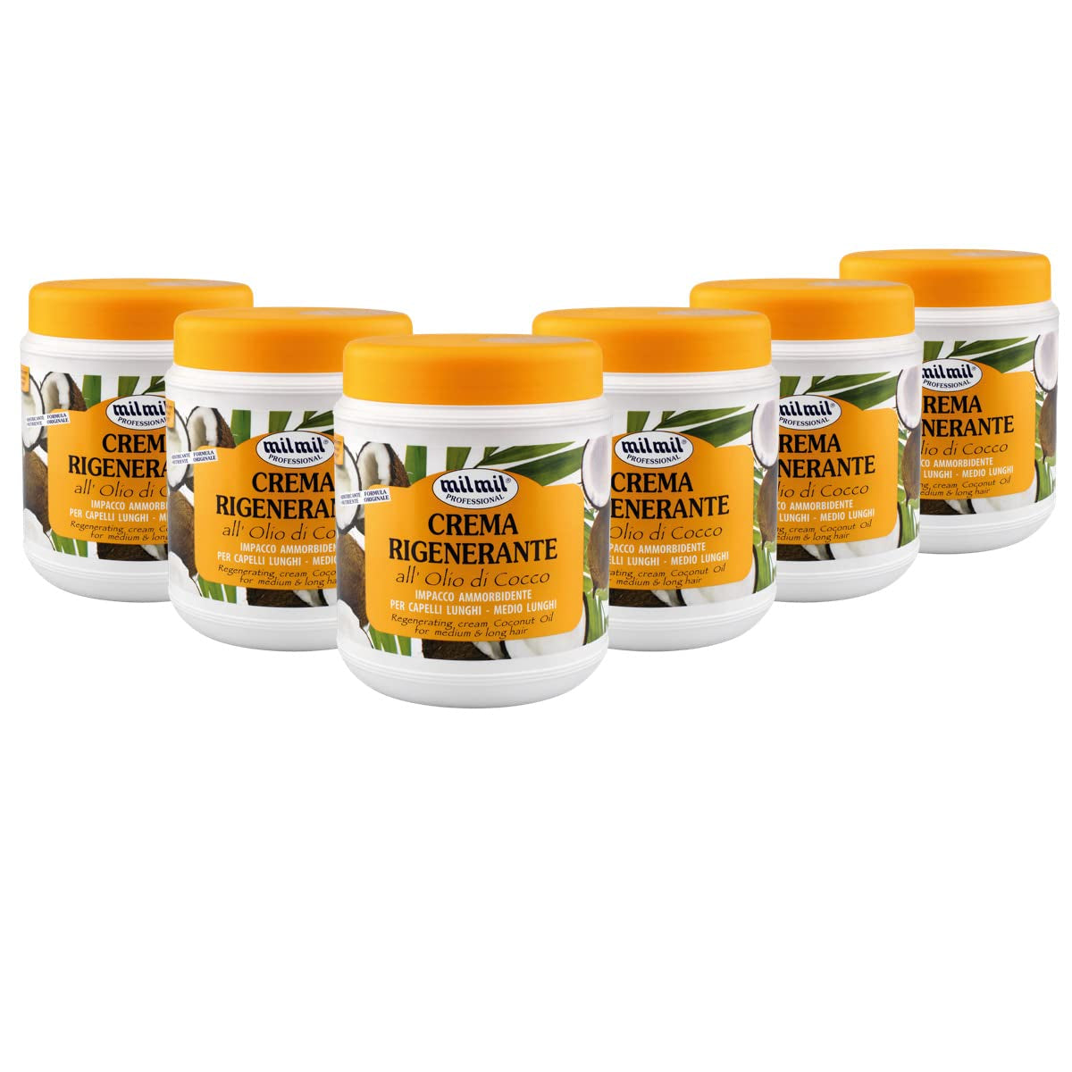 Mil Mil Regenerierende Haarcreme Kokosnussöl - 6000 ml Haarmaske Naty Shop Standardtitel