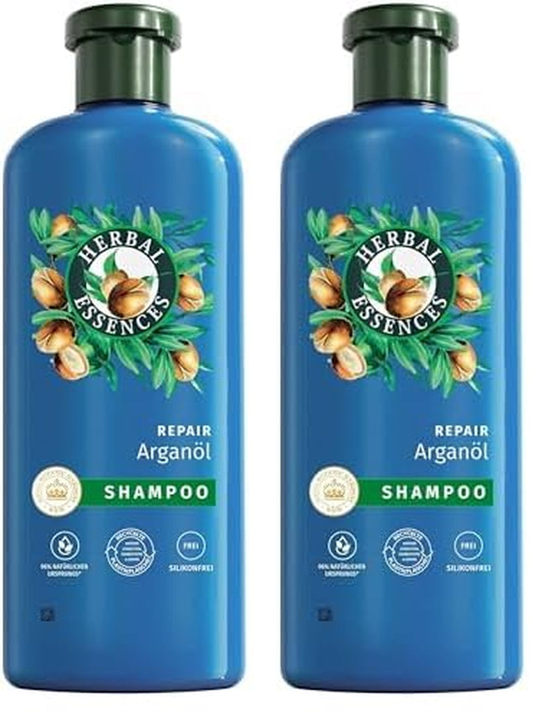 Herbal Essences Haarreparaturmaske mit Arganöl 300 ml. Von geschädigtem Haar bis hin zu glatterem und glänzenderem Haar. Intensivpflege. Mit Inhaltsstoffen natürlichen Ursprungs. Vegan Naty Shop Haarmaske 350 ml (2er Pack) Shampoo