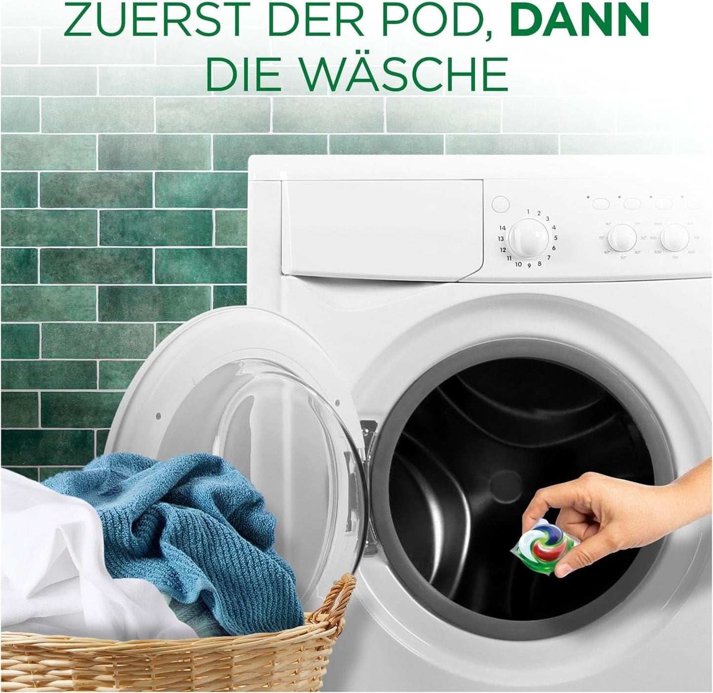 Waschmittel Ariel PODS All-In-1, 76 Waschgänge, Colorwaschmittel, helle Reinigung Waschmittel Rufe Naty Shop