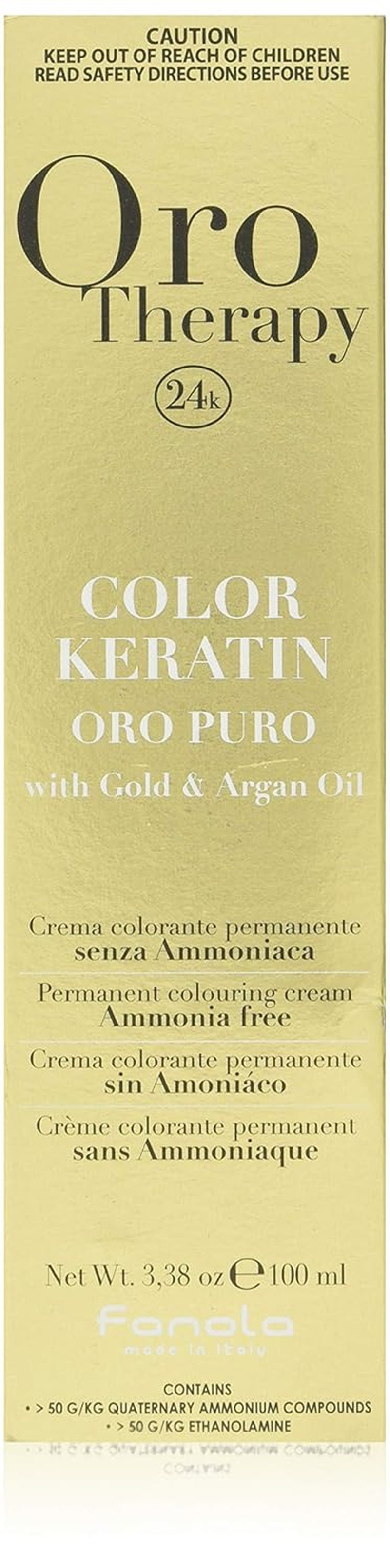 Fanola Oro Therapy Color Keratin 5.0 100 ml Haarfärbemittel Naty Shop 10.13 Blond Platinum Beige Extra