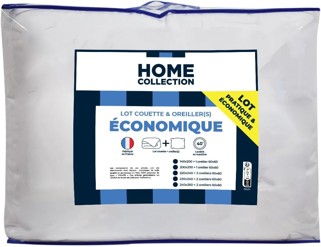 Bleu Calin Home Collection 'Caline' Steppdeckenpaket für 2 Personen 220 x 240 cm mit 2 Kissen 60 x 60 cm, weiß Steppdecken und Steppdecken Naty Shop 240 x 220 cm