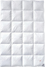 Billerbeck Daunendecke – E04 Gold Edition – Bettdecke für alle Jahreszeiten – 135 x 200 cm. Echte Daunendecke – mittlere Wärmestufe. Naty Shop Bettdecken und Steppdecken Medium (M) 135 x 200 cm