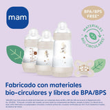 MAM Newborn Set, Geschenkset, bestehend aus: 2 x Anti-Colic-Flasche 160 ml, 1 x Anti-Colic-Flasche 260 ml, 1 x Original Start Schnuller, 1 x Brosche für Schnuller, ab 0 Monaten, Neutro