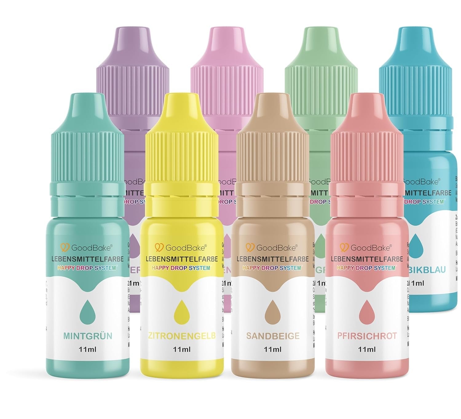 Goodbake Pastell Sand Beige Lebensmittelfarbe (11 ml) – Hochdosierte Lebensmittelfarbe – Zum Färben von Kuchen, Fondant, Buttercreme, Macarons, Getränken, Schleim und vielen anderen Gegenständen. 100 % vegan