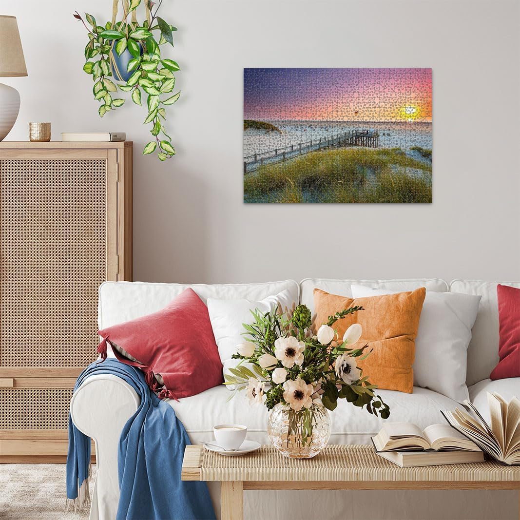 Ravensburger Puzzle 12000690 - Sonnenuntergang über Amrum - 1000 Teile Puzzle für Erwachsene und Kinder ab 14 Jahren, Nordseestrand-Puzzle Puzzle Naty Shop